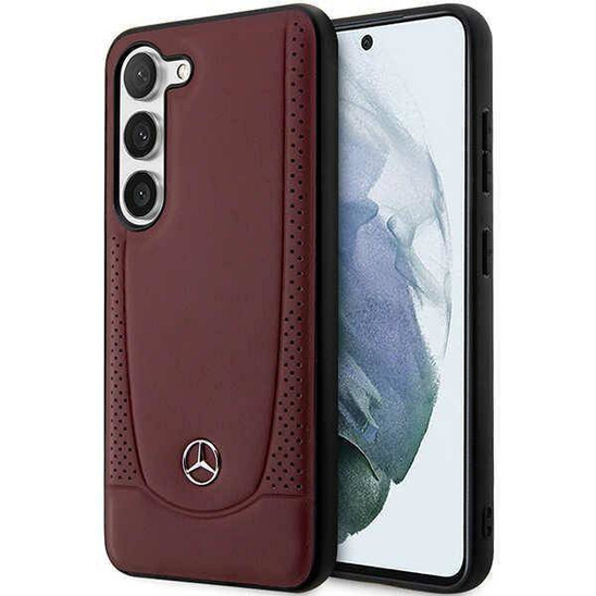 Case SAMSUNG GALAXY S23 Mercedes Leather Urban Line (MEHCS23SARMRE) maroon