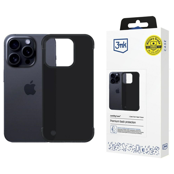 Case IPHONE 16 PRO MAX 3MK Just20g Matt Case black