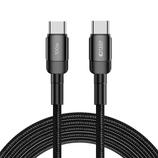 Cable USB Type - USB Type C PD100W / 5A 3m Tech-Protect UltraBoost EVO black