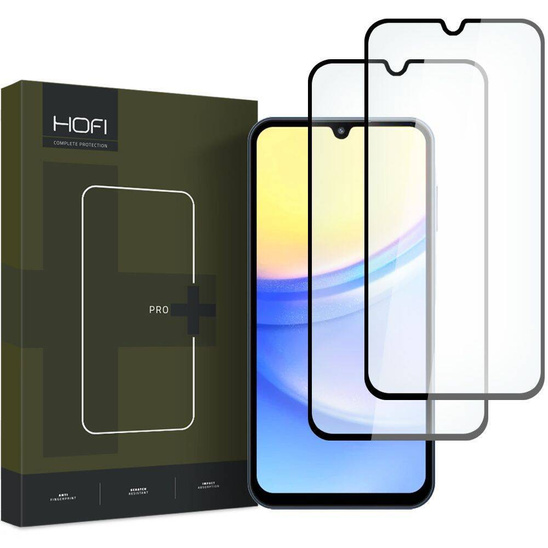 Szkło Hartowane SAMSUNG GALAXY A15 4G/5G / A25 5G HOFI Glass Pro+ 2-pack czarne