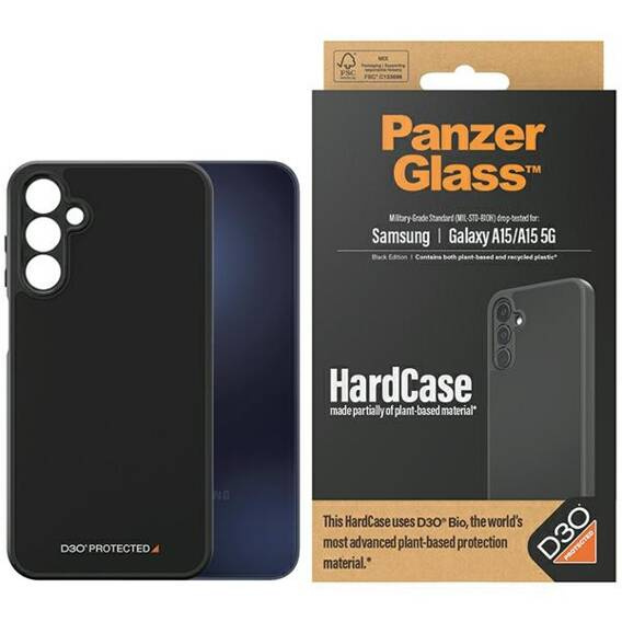 Case GALAXY A15 4G / 5G PanzerGlass HardCase 3x Military grade black