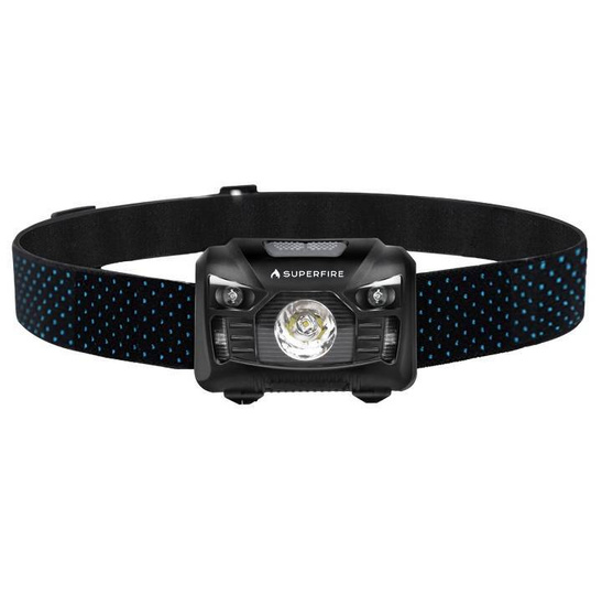 Superfire HL06 headlight, 500lm, USB