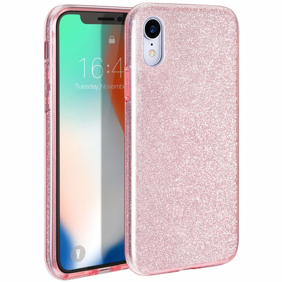 Etui Glitter MOTOROLA MOTO G7 różowe