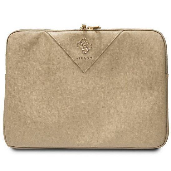 Sleeve Phone Case LAPTOP 14" Guess Sleeve Triangle 4G (GUCS14ZPGSTEGD) gold