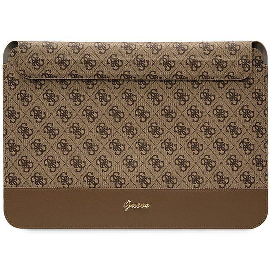 Case LAPTOP 14" Guess 4G Stripe Metal Logo (GUCS14PS4SGW) brown
