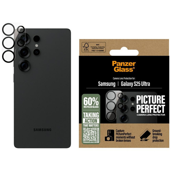 Tempered Glass for Camera SAMSUNG GALAXY S25 ULTRA PanzerGlass Picture Perfect Camera Lens