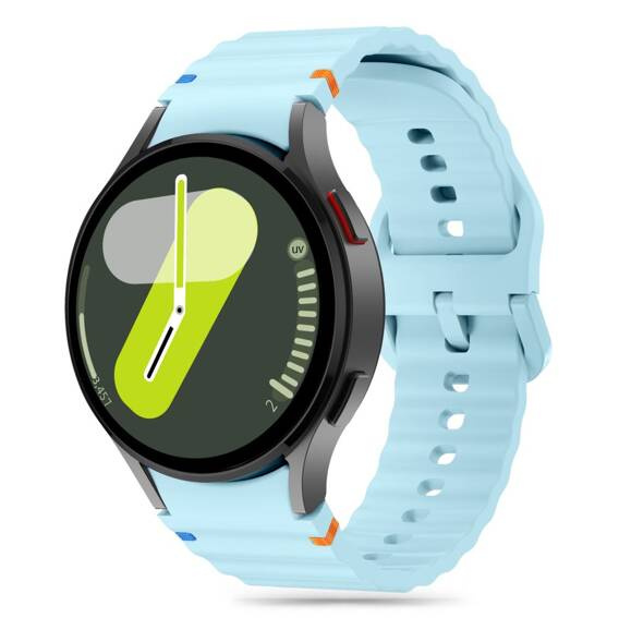 Pasek do SAMSUNG GALAXY WATCH 4 / 5 / 5 PRO / 6 / 7 / FE Tech-Protect Silicone Sport Sky jasnoniebieskie