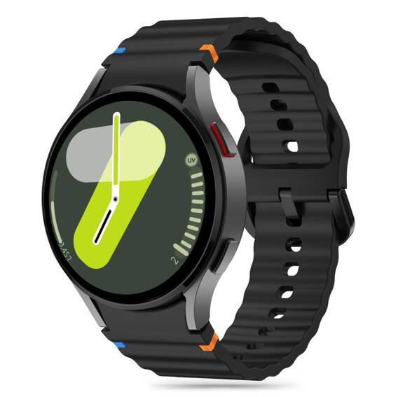 Strap for SAMSUNG GALAXY WATCH 4 / 5 / 5 PRO / 6 / 7 / FE Tech-Protect Silicone Sport black