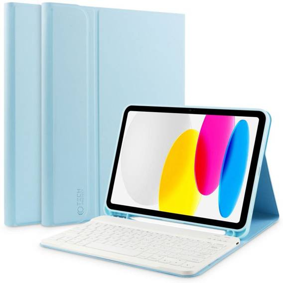 Etui APPLE IPAD 11.0" (11GEN) 2025 / 10.9" (10GEN) 2022 Tech-Protect SC Pen + Keyboard Sky Blue