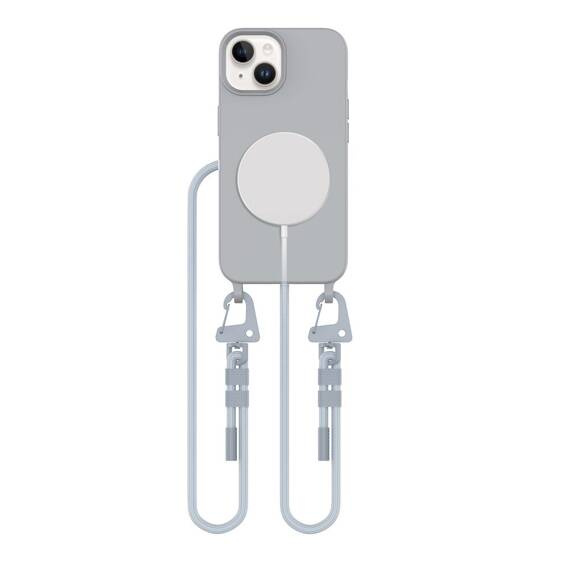 Case IPHONE 13 Tech-Protect Magnecklace MagSafe Crayon Grey