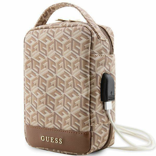 Bag Guess GCube Stripes (GUHBHGCFSEW) brown