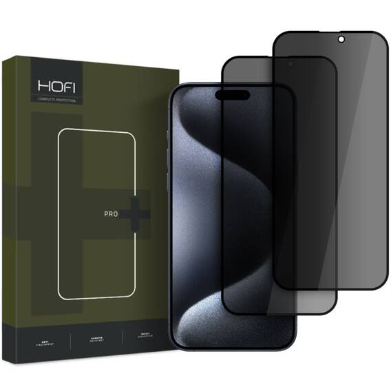 Szkło Hartowane IPHONE 16 Hofi Anti Spy Glass Pro+ 2-Pack