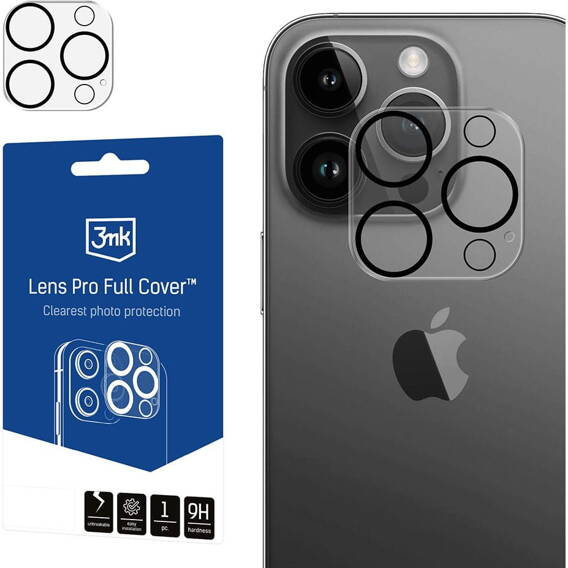 Tempered Glass for Camera IPHONE 12 PRO 3MK Lens Protection Pro Full Cover