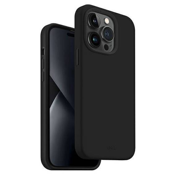 Etui IPHONE 14 PRO UNIQ Lino czarne