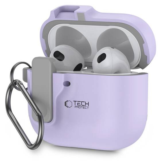 Case APPLE AIRPODS 4 Tech-Protect Slim Hook lavender