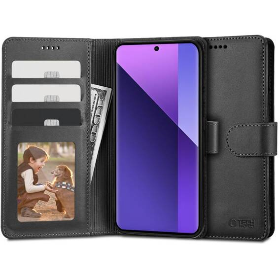 Case XIAOMI REDMI NOTE 13 PRO+ 5G Tech-Protect Wallet black