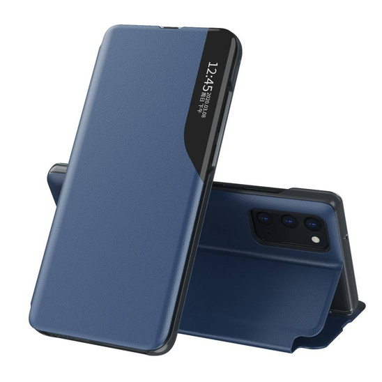 Case IPHONE 12 PRO MAX Flip Leather Smart View dark blue