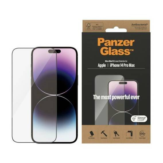 Tempered Glass 5D IPHONE 14 PRO MAX PanzerGlass Ultra-Wide Fit Privacy Screen Protection Antibacterial (2774)