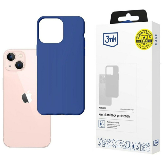 Case IPHONE 14 PLUS / 15 PLUS 3mk Matt Case berry