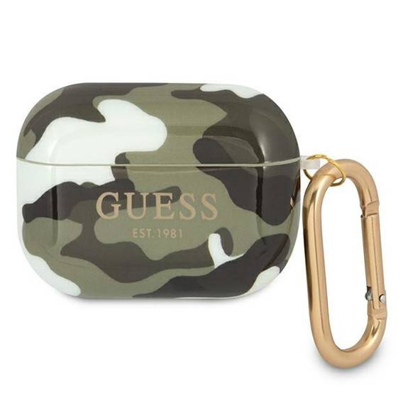 Etui APPLE AIRPODS PRO Guess Camo Collection (GUAPUCAMA) zielone