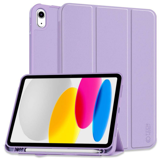 Case APPLE IPAD 11.0" (11GEN) 2025 / 10.9" (10GEN) 2022 Tech-Protect SC Pen purple