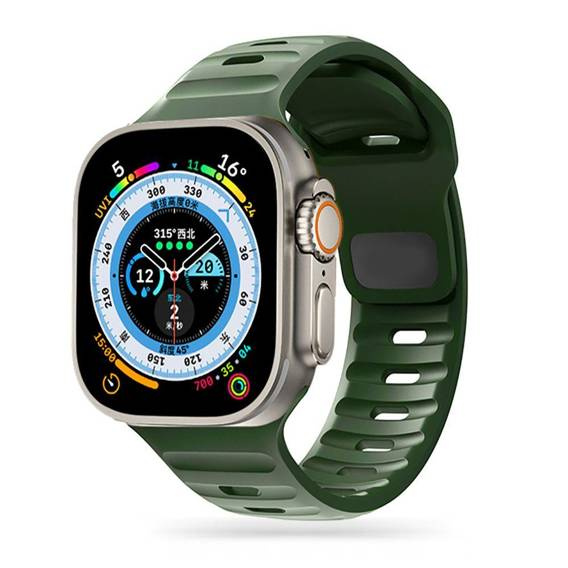 Pasek do APPLE WATCH 4 / 5 / 6 / 7 / 8 / SE / ULTRA (42 / 44 / 45 / 49 MM) Tech-Protect Iconband Line zielone