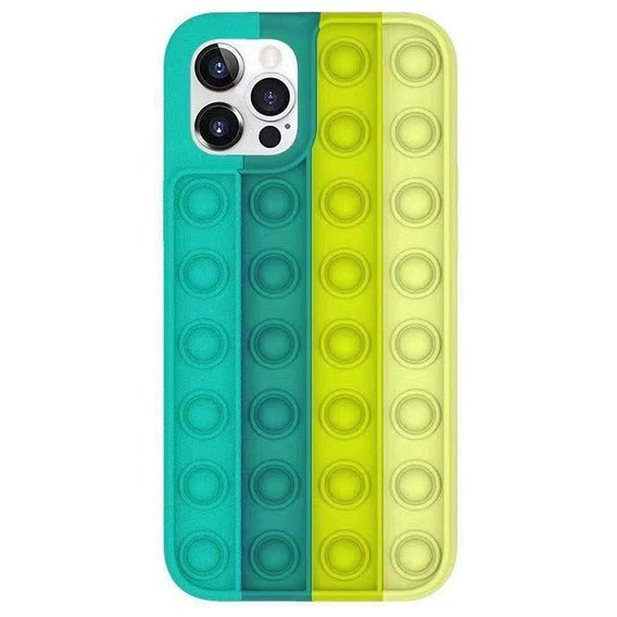 Case IPHONE 11 PRO MAX Flexible Push Bubble Case green-yellow