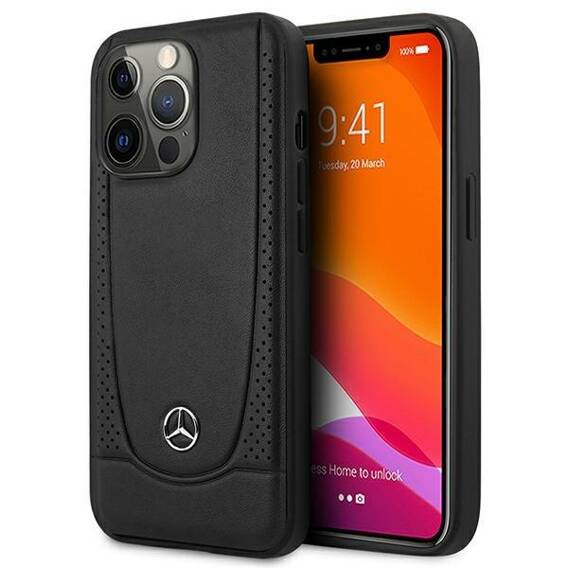 Etui APPLE IPHONE 15 PRO MAX Mercedes Leather Urban Line (MEHCP15XARMBK) czarne