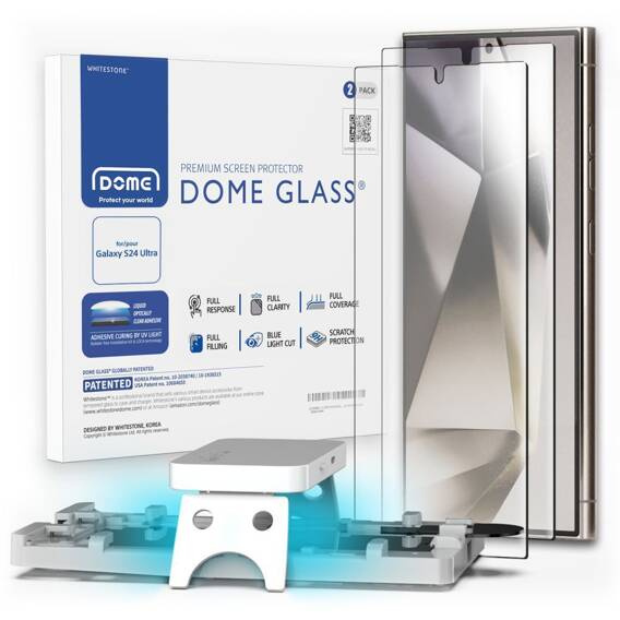 Tempered Glass 5D UV SAMSUNG GALAXY S24 ULTRA Whitestone Dome Glass 2-Pack Clear