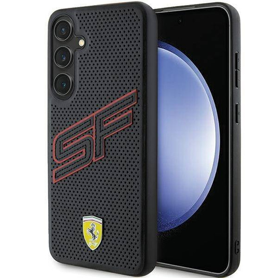 Original Case SAMSUNG GALAXY S24+ Ferrari Hardcase Big SF Perforated (FEHCS24MPINK) black