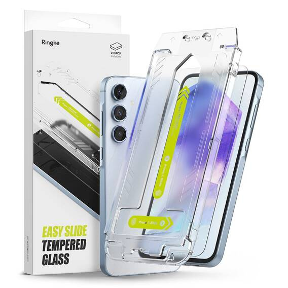 Tempered Glass SAMSUNG GALAXY A55 5G Ringke Easy Slide 2-Pack Clear