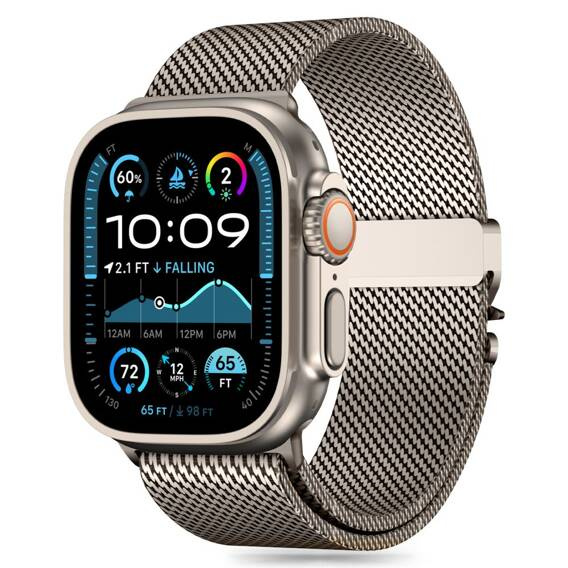 Case APPLE WATCH 6 / 7 / 8 / 9 / 10 / SE / ULTRA 1 / 2 (44 / 45 / 46 / 49 MM) Tech-Protect Milano Titanium