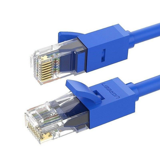 UGREEN NW102 Ethernet RJ45 Rounded Network Cable, Cat.6, UTP, 1m (Blue)