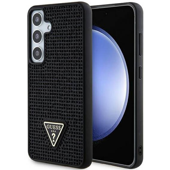 Oryginalne Etui SAMSUNG GALAXY S24 Guess Hardcase Rhinestone Triangle (GUHCS24SHDGPPK) czarne