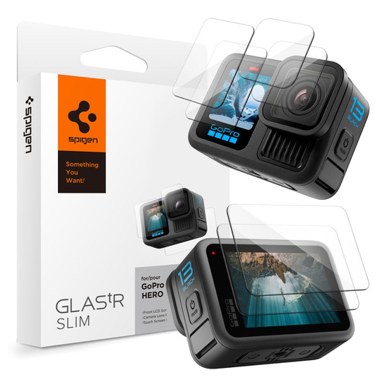 Tempered Glass GOPRO HERO 13 Spigen Glas.tr Slim + Film 2-Set Clear transparent