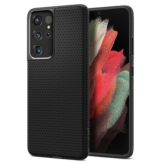 Case SAMSUNG GALAXY S21 ULTRA Spigen Liquid Air Matte black