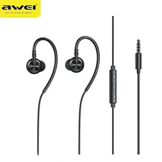 Słuchawki Stereo 3,5mm Jack AWEI (L3) czarny