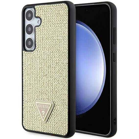 Oryginalne Etui SAMSUNG GALAXY S24 Guess Hardcase Rhinestone Triangle (GUHCS24SHDGPPD) złote