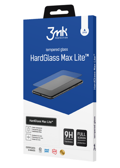 Szkło Hartowane 5D SAMSUNG GALAXY A22 5G 3mk Hard Glass Max Lite czarne
