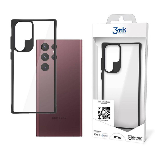 Etui SAMSUNG GALAXY S22 ULTRA 3MK Satin Armor Case+ transparentne