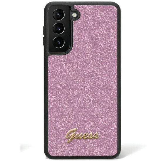 Original Case SAMSUNG GALAXY S24 Guess Hardcase Glitter Script (GUHCS24SHGGSHU) purple