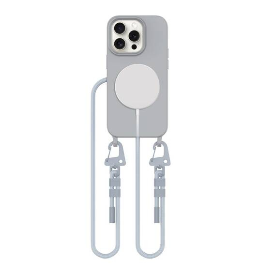 Case IPHONE 14 PRO Tech-Protect Magnecklace MagSafe Crayon Grey