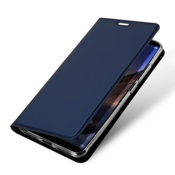 DUX DUCIS SKIN LEATHER SAMSUNG A8+ 2018 DARK BLUE