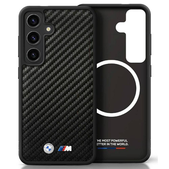 Case SAMSUNG GALAXY S25+ BMW Leather Carbon MagSafe black