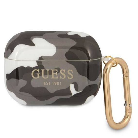 Etui APPLE AIRPODS PRO Guess Camo Collection (GUAPUCAMG) czarne