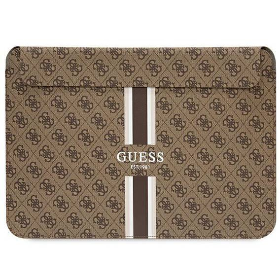 Torba LAPTOP 16" Guess Sleeve 4G Printed Stripes (GUCS16P4RPSW) brązowe