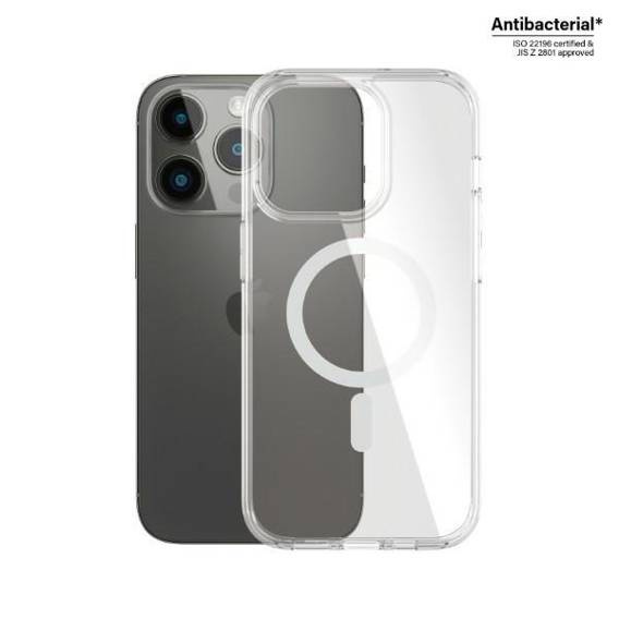 Case IPHONE 14 PRO PanzerGlass HardCase MagSafe Antibacterial Military (0410) Grade Clear transparent