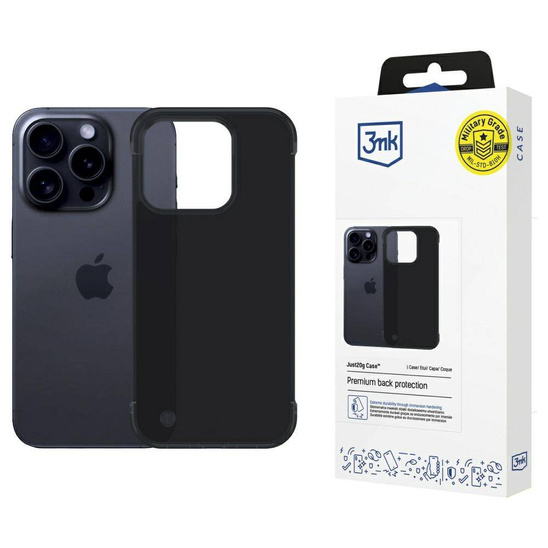 Case IPHONE 16 PRO 3MK Just20g Matt Case black