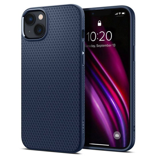 Case IPHONE 14 PLUS Spigen Liquid Air navy blue