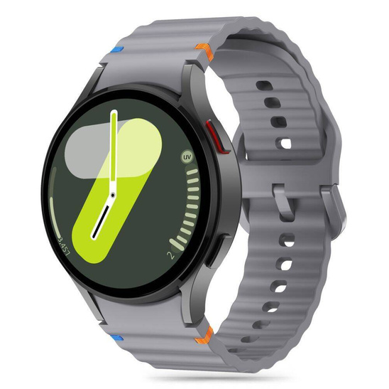 Strap for SAMSUNG GALAXY WATCH 4 / 5 / 5 PRO / 6 / 7 / FE Tech-Protect Silicone Sport Crayon gray